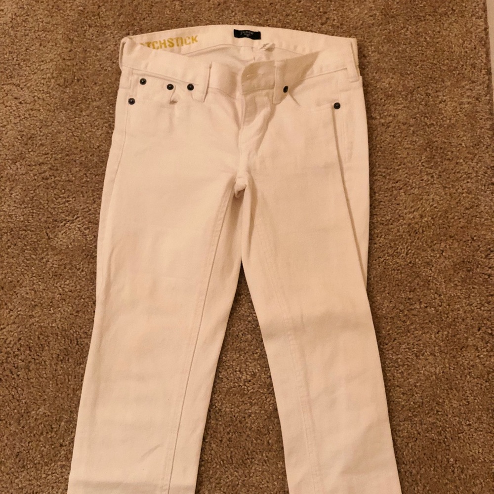 j. crew white jeans